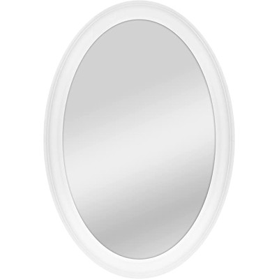 MIROIR ENC OVAL BL