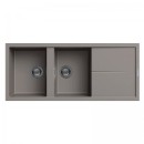 EVIER GRANITECK 116*50 2BACS SABLE FOCUS