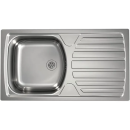 EVIER INOX AVEC EGOUTTOIR 860X500