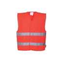 GILET DE VISIBI ROUGE