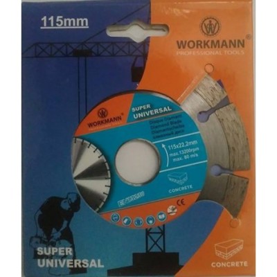 DISQUE DIAMANT UNIVERSEL 115*22.2 WORKMANN