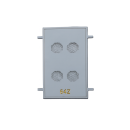 PORTE GAZ 8 COMPTEUR VERTICAL