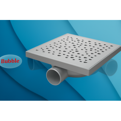 SIPHON DE SOL ORIENTABLE 20*20 BUBBLE