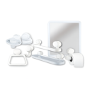 ENSEMBLE ACCESSOIRES SALLE DE BAIN
