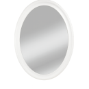 MIROIR ENC OVAL BLANC