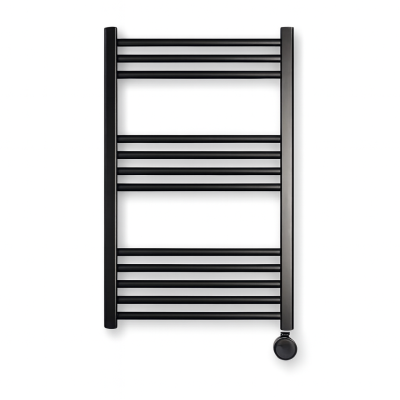 SECHE SERVETTE MEZZALUNA 450/800 NOIR ALUMINIUM