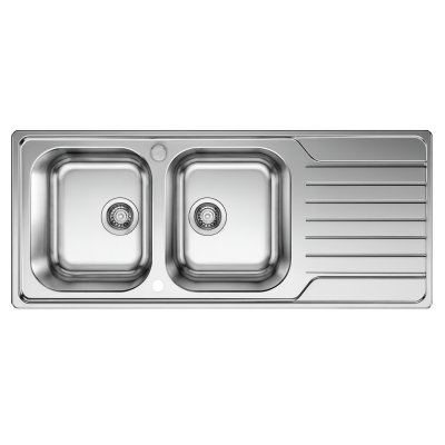 EVIER STYLE ROCO 2 BACS 116CM