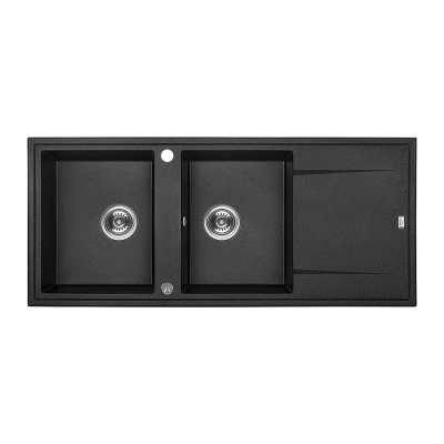 EVIER GRANIT MEGALO NOIR 50*116CM