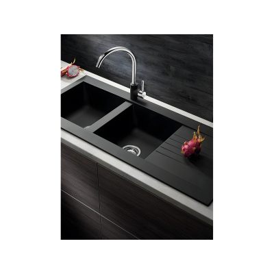 EVIER GRANIT MEGALO NOIR 50*116CM