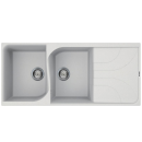 EVIER GRANITEK 116*50 2BACS BLANC FOCUS
