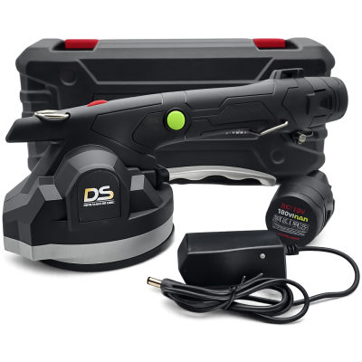 Ventouse Vibrante pour Pose de Carrelage 12V avec 2 Batteries