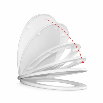 ABATTANT S-CLOSE DUROPLAST BL GEMME